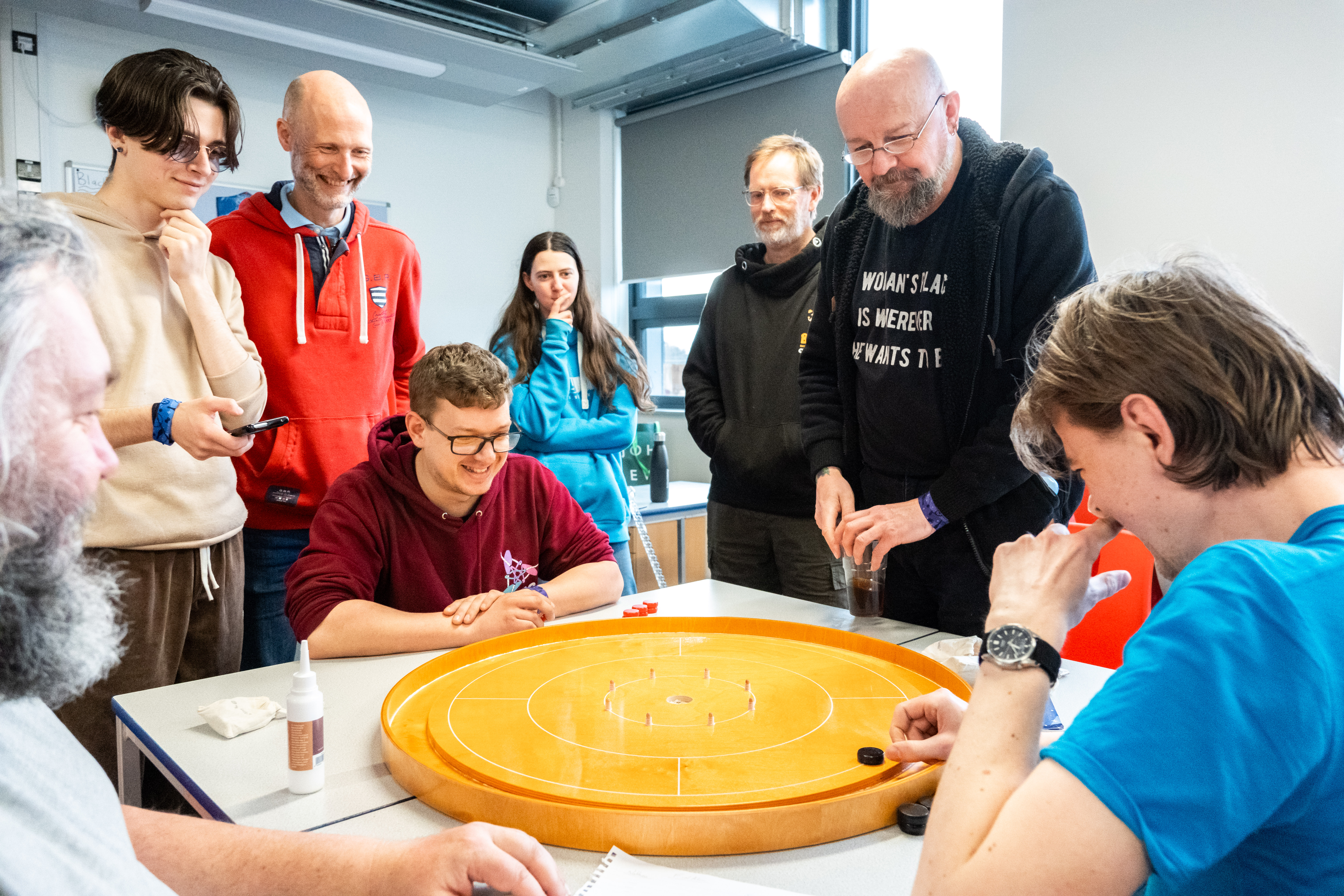 A photo of people playing board games at BJC 2024